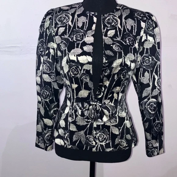 Vintage silk and velvet dress set - Picture 6 of 15